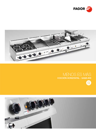 Cocción horizontal - Gama 600